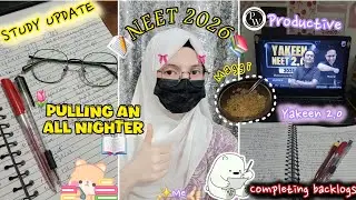 Neet 2026📚🌸|Pulling an*ALL NIGHTER*🌙📝|Backlogs completion⁉️🤯#neet2026 #pw #physicswallah #studyvlog 