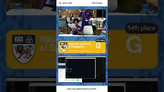 Last hour reactions from #icpcbaku: National University of Singapore solves G