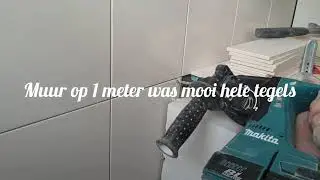 douche muur zetten in badkamer van ytong blokken