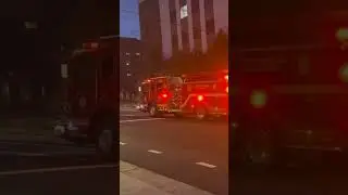 Fairfax city fire foam engine 403 responding #fast #fire #ems #emergency #automobile