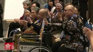 Highlight Jakarta Meeting with beneficiaries from charitable organizations 5 Sept. 2024 Pope Francis