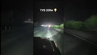 TVS 200w lights on highway   #200w  #highbeam best car lights thar