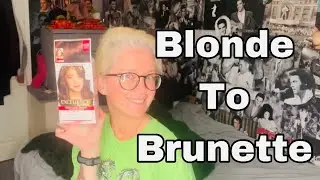 Blonde to brunette using L’Oréal excellence crème, tempting brunette!