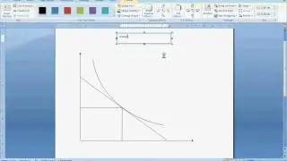 Drawing Indifference Curves and Budget Constraints in Microsoft Word