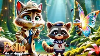 Della the Cat Detective 🔎 | Mystery of the Dry Pond | Cartoons for Kids #kidscartoon #detective