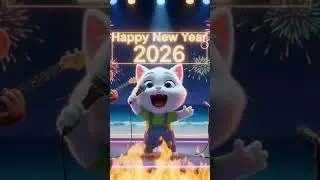 🎆 Animals New Year Party 2026 🐘🐒 |#short #cat #funny