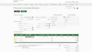 Processing a Customer Invoice