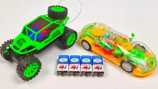 Unboxing and Testing Transparent 3D Lights Rc Gears Car, Remote Control Car, Rc Gears Car, Gears Car