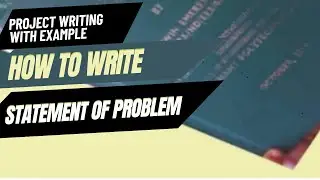 Statement of the Problem  with example #HowtowriteStatementoftheProblem