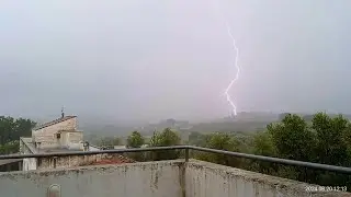 Extreme Thunderstorm w/ Lightnings South Italy 20/08/24 - Temporale con fulmini Castellana Grotte BA