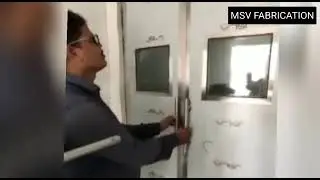SOUND PROOV STEEL ICU DOOR।। CREATED BY MSV FABRICATIONS।। MANISH VISHWAKARMA।।