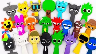 💖Paper DIY💖 Making Clay Incredibox SPRUNKI BLIND BOX Unboxing | How To Make by Mr.Blind Bag ASMR