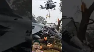 How does a helicopter rescue a crashed fighter? #shortvideo #youtubeshorts #air #shorts #useful
