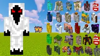 Entity 303 Vs All Minecraft Golem &ndash; Minecraft Mobs Battle 