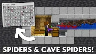 Minecraft easy spider spawner xp farm 1.21+ in hardcore minecraft||#minecraft 