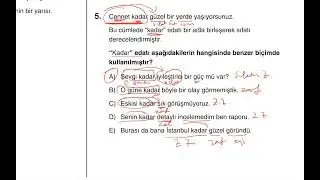 Dil Bilgisi Denemeleri, Deneme 54, Genel
