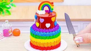 Rainbow Cake Ideas🌈Top Amazing Miniature Rainbow Cake Decorating Ideas Recipes