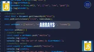 Arrays - Create and Manipulate data using array lists and methods.