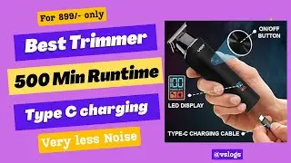 Best Trimmer - 500 minutes runtime | VGR V-937 Professional (Black) #vgr-v937 #best #trimmer @vslogs