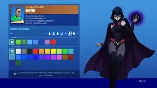 How To Make RAVEN (TEEN TITANS) In Fortnite - Firebrand Skin