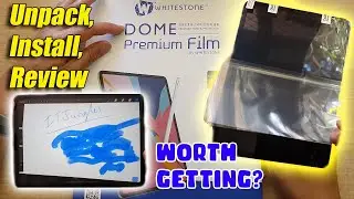 Unpacking, How to Install and Review of WhiteStone Dome Paperfeel Screen Protector for iPad Pro/Air