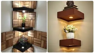 Latest Corner Wall Shelve Design Ideas 2022 || Corner Wall Rack Designs || Space Saving Ideas
