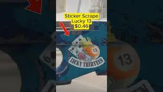 Lucky 13 Sticker Scrape #cs2skins #cs2stickers