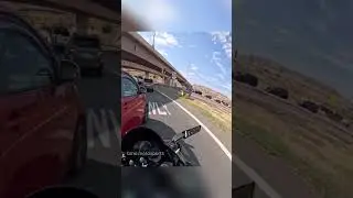 Motorcycle VS Car Road Rage