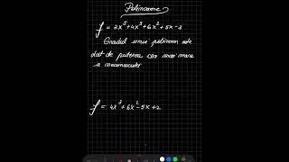 ⭕️Polinoame⭕️ Gradul unui polinom ‼️‼️