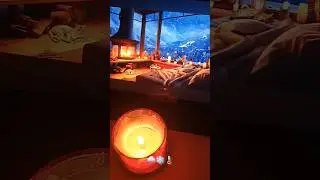 Cozy time ✨️❄️☃️🌡 #cozyrainnight #cozyrainyday #cozystudywithme #cozyplace #fireplace #atmosphere
