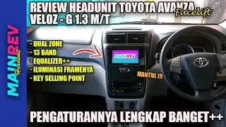 Pengaturannya lengkap banget++ - Review Headunit Toyota Avanza G 2021 + Test Sound