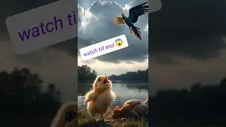 😢 Tears of the Lost Chick 🐥 #ai #aishorts #facts #birds #aiparrot #animals #aitoonsam #vairalvideo