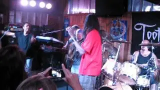 Landau Eugene Murphy Jr. with Toothless Ruth at Grumpy's Bar & Grill, St. Albans WV