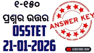 OSSTET 2026|unofficial answer key 🔐🔐 #osstet #2026 #answerkey