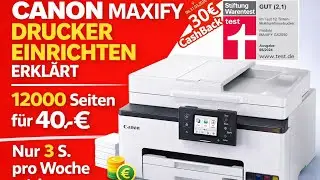 Canon MAXIFY GX2050 einrichten – 12.000 Seiten für 40 €