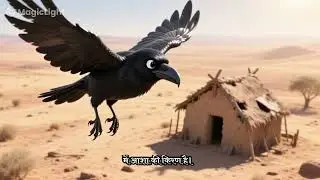 प्यासा कौआ  payasa kowa ki kahani - Hindi moral story  | thersty crow | #story #tranding 