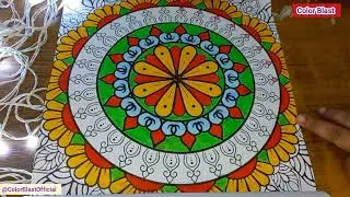 Healing Mandala Coloring 🌼 | Mindfulness, Calm & Inner Peace @ColorBlastOfficial