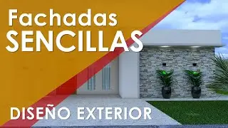 ✔️✔️ FACHADAS DE CASAS SENCILLAS. Casas con fachadas bonitas, elegantes y econ&oacute;micas.