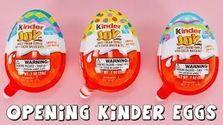 Opening Kinder Surprise Chocolate Eggs with Easter Surprise Toys | The Amy Jo Show DCTC