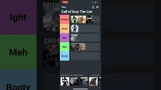 Call of Duty Tier List #ranked #tierlist #callofduty