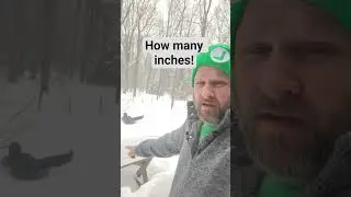 Измерение снега #снег #снежныйапокалипсис #снежныйгеддон