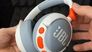 Детские беспроводные наушники JBL Junior N470NC с шумоподавлением, белые. Распаковка и инструкция.