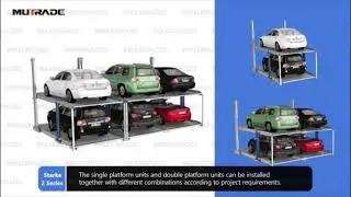 Mutrade Hydraulic Double Stacker Pit Parking Lift, Underground Parking Lift, Underground Parking