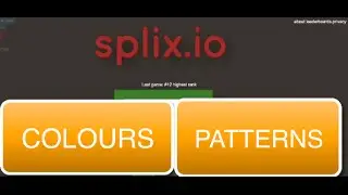 Splix.io how to get to choose what colour and pattern you are and gameplay