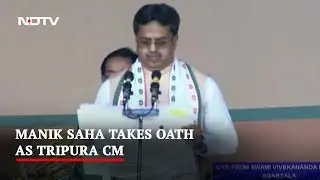 Manik Saha Takes Oath As Tripura Chief Minister For Second Term