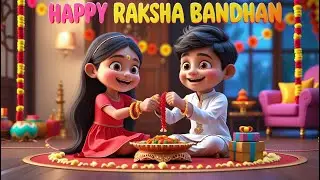 Happy Raksha Bandhan | प्यारी राखी की कविता | Brother Sister Love | Rakhi Song for Kids |रक्षा बंधन