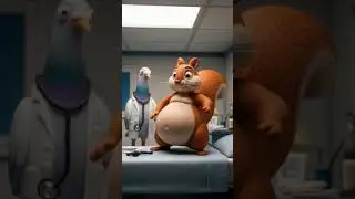 Evaluation of a baby Large squirrel and Pigeon Doctor #DreamScreenAI #animals #squirrel #animalize