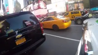 Cruising through Times Square