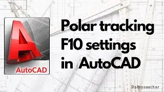 AutoCAD tutorials - polar tracking f10 settings
