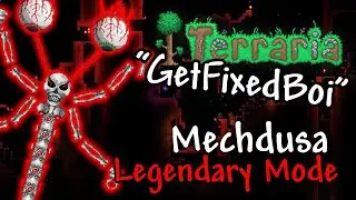 Mechdusa Boss Fight // Get Fixed Boi Legendary Master Mode // Terraria